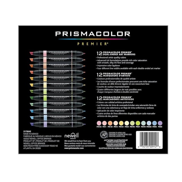 NEW Prismacolor Premier Dual-Ended Art Markers, Chisel /Fine Tips, Pastel Colors - Picture 6 of 7